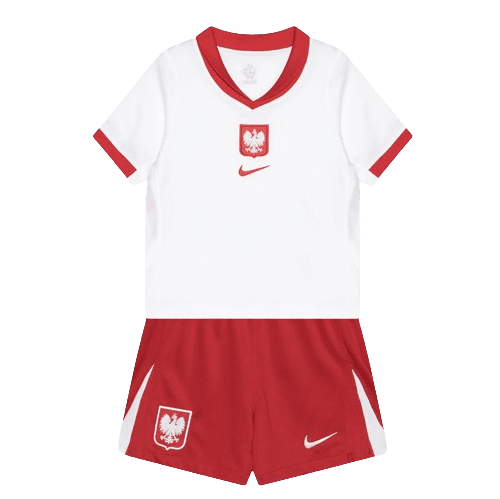 Nike Poland 2024 Infant Home Stadium Shirt & Shorts Set